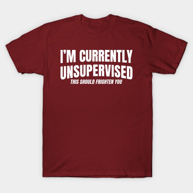 I'm Currently Unsupervised T-Shirt by NysdenKati